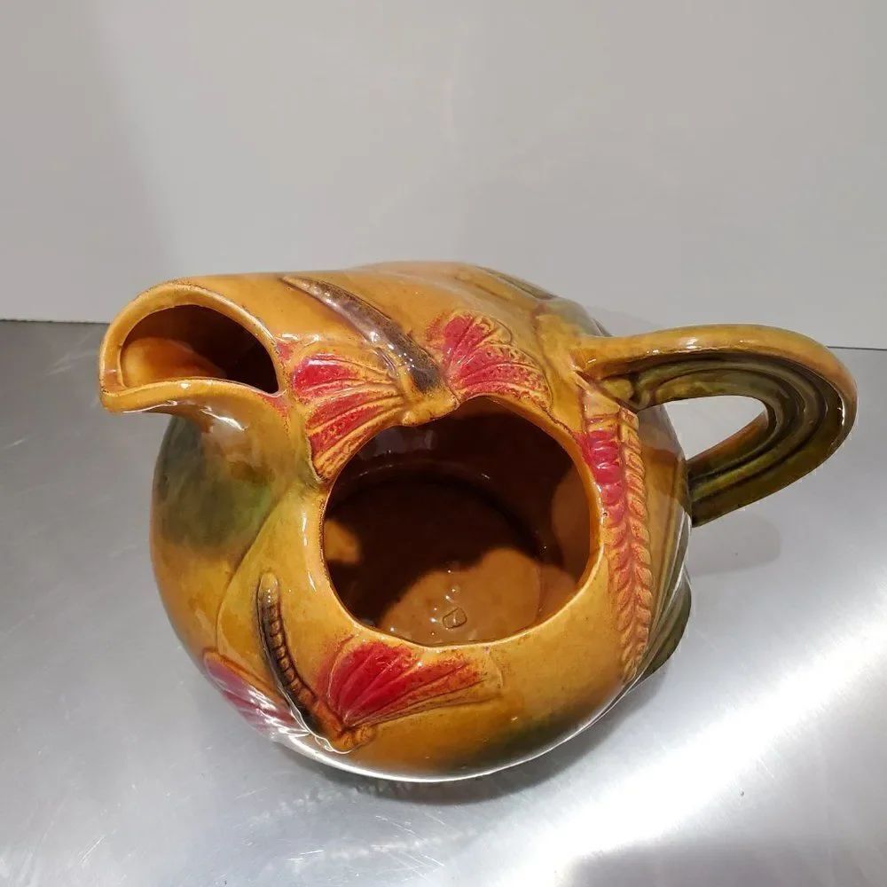 Round Tuscan Colors Dragon Fly Pitcher - Picture 2 of 6